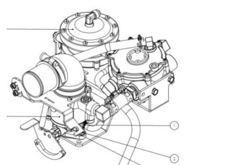 IMPCO Upgrade Kit para la sustitución de sistemas de carretillas Nikki en motores Nissan K21/K25